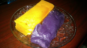 Leche Flan and Ube duo - a nice medley